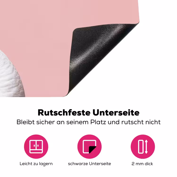Zwaan - Koksmuts - Mooi - Klassiek Inductie beschermer vinyl 3mm klein -zzzzzzz-lf-onderkant