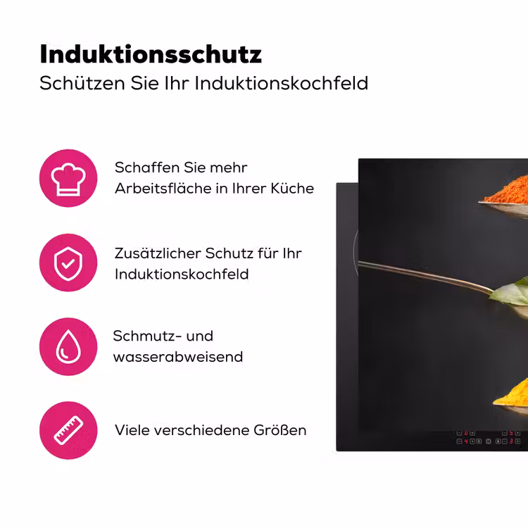 Zwevende Smaakaccenten Inductie beschermer vinyl 3mm klein -zzzzzzz-lf-ups