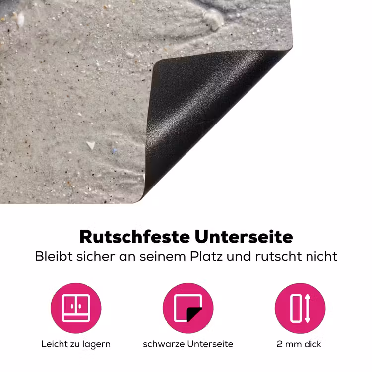 Zeester - Strand - Zee Inductie beschermer vinyl 3mm klein -zzzzzzz-lf-onderkant