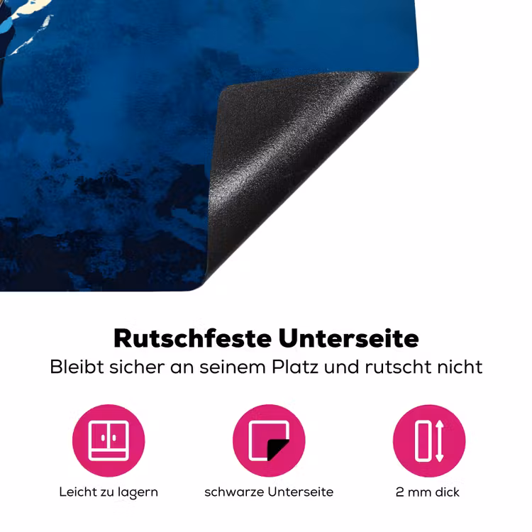 Zeilboot - Water - Abstract - Schaduw Inductie beschermer vinyl 3mm klein -zzzzzzz-lf-onderkant