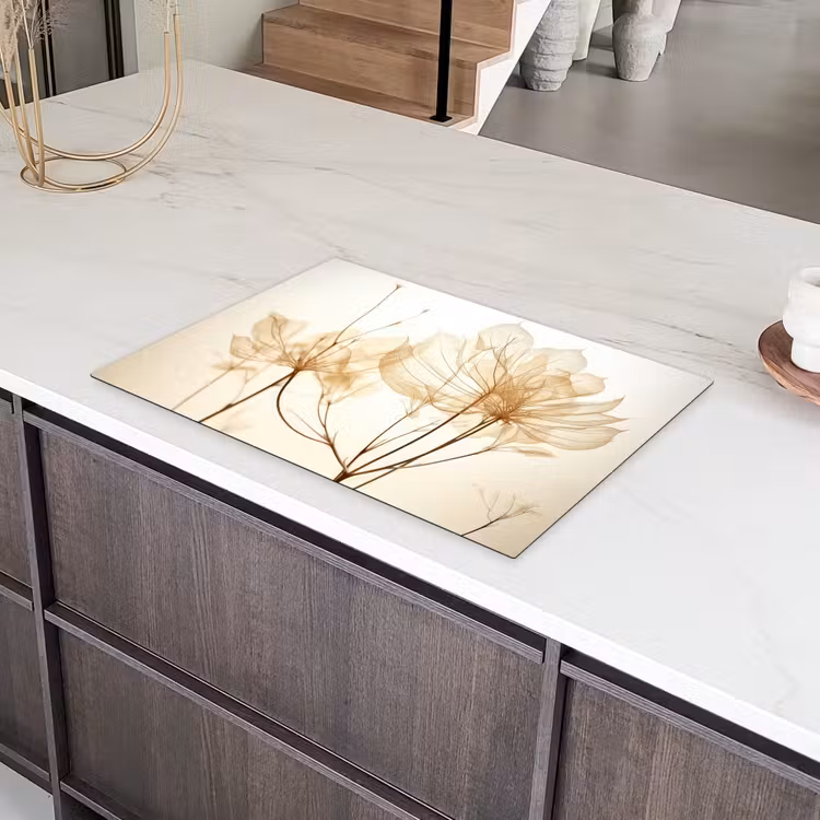 Zijden Contouren bij Zonsopgang Inductie beschermer vinyl 3mm klein -sfeer8