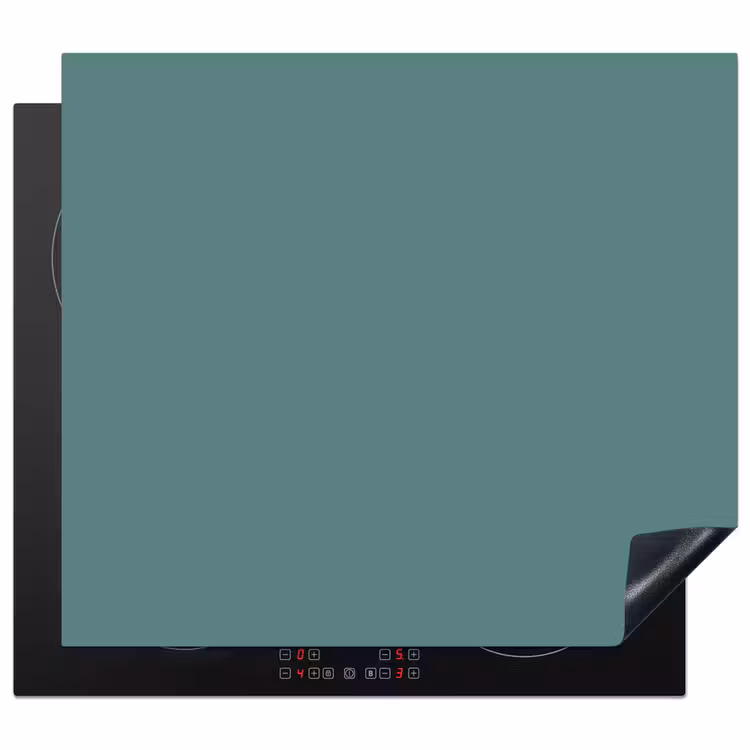 Serene - Teal - Blauw Inductie beschermer vinyl 3mm middel 274 -3d