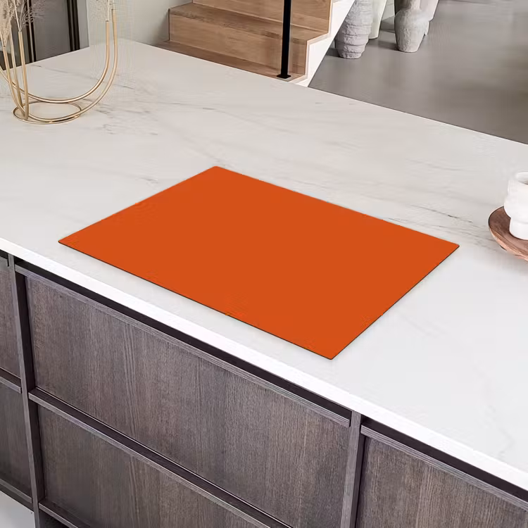 Sienna - Aarde - Kleuren - Effen Inductie beschermer vinyl 3mm klein 276 -sfeer8