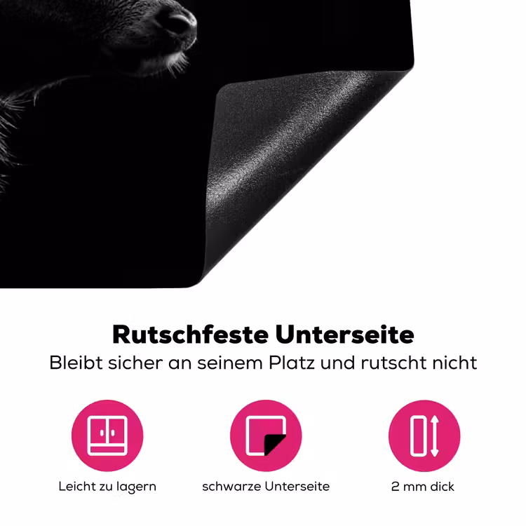 Silhouet van de Wildernis Inductie beschermer vinyl 3mm klein -zzzzzzz-lf-onderkant