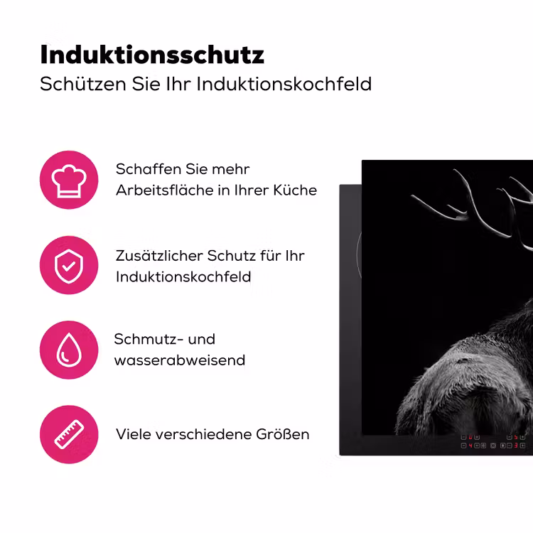 Silhouet van de Wildernis Inductie beschermer vinyl 3mm klein -zzzzzzz-lf-ups