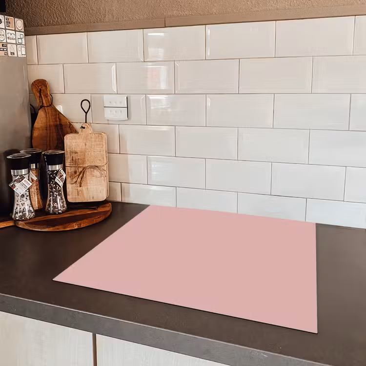 Soft - Blush - Roze Inductie beschermer vinyl 3mm middel 274 -sfeer3