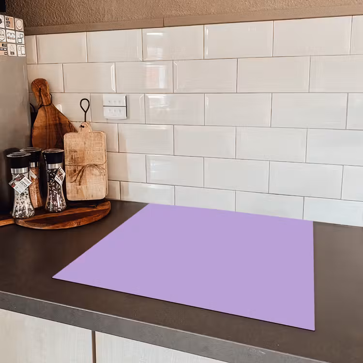 Soft - Lavender - Paars Inductie beschermer vinyl 3mm middel 274 -sfeer3