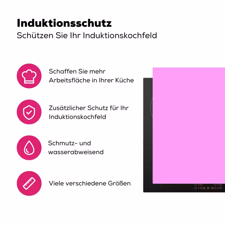 Soft - Lavender - Roze Inductie beschermer vinyl 3mm middel 274 -zzzzzzz-lf-ups