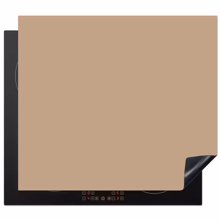 Soft - Taupe - Bruin Inductie beschermer vinyl 3mm middel 274 -3d