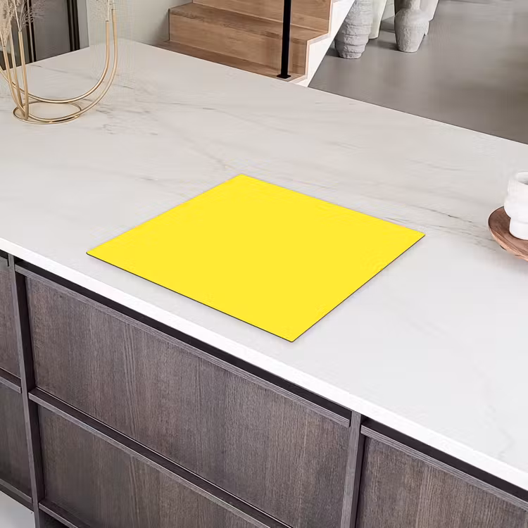 Soft - Custard - Geel Inductie beschermer vinyl 3mm middel 274 -sfeer8