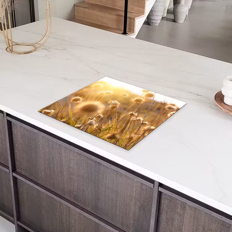 Zonovergoten Veldbloemen Inductie beschermer vinyl 3mm middel -sfeer8