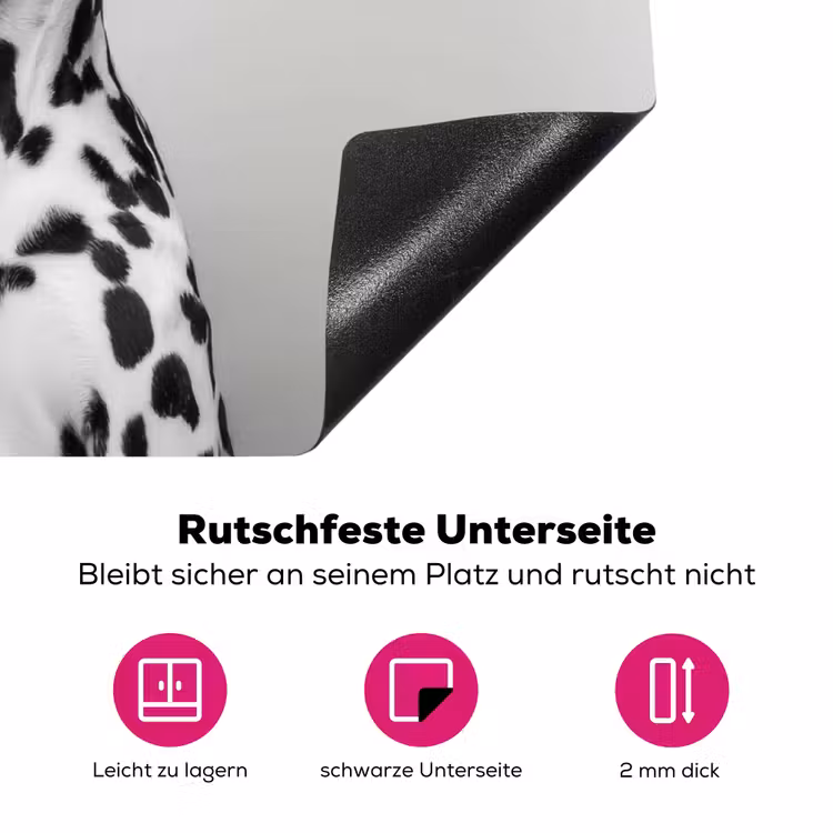 Zonnebril - Dalmatiër - Wijnglas - Tong Inductie beschermer vinyl 3mm klein -zzzzzzz-lf-onderkant