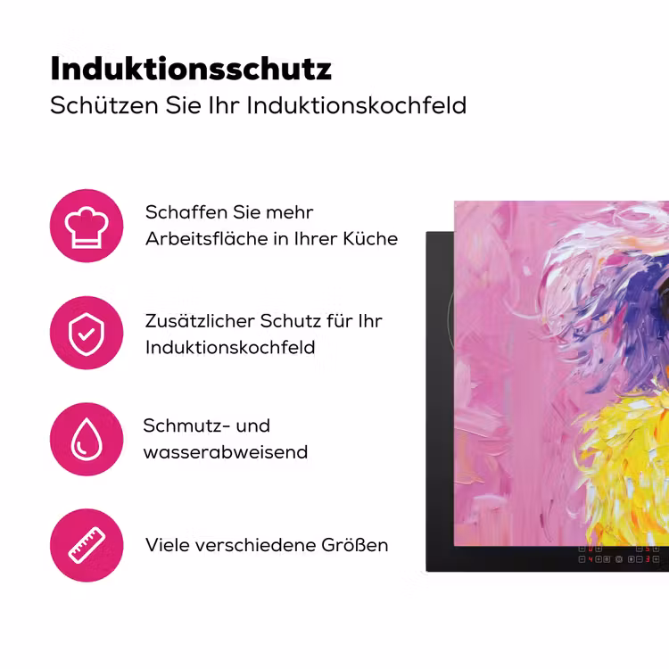 Zonnebril - Vrouw - Jas - Veren Inductie beschermer vinyl 3mm klein -zzzzzzz-lf-ups