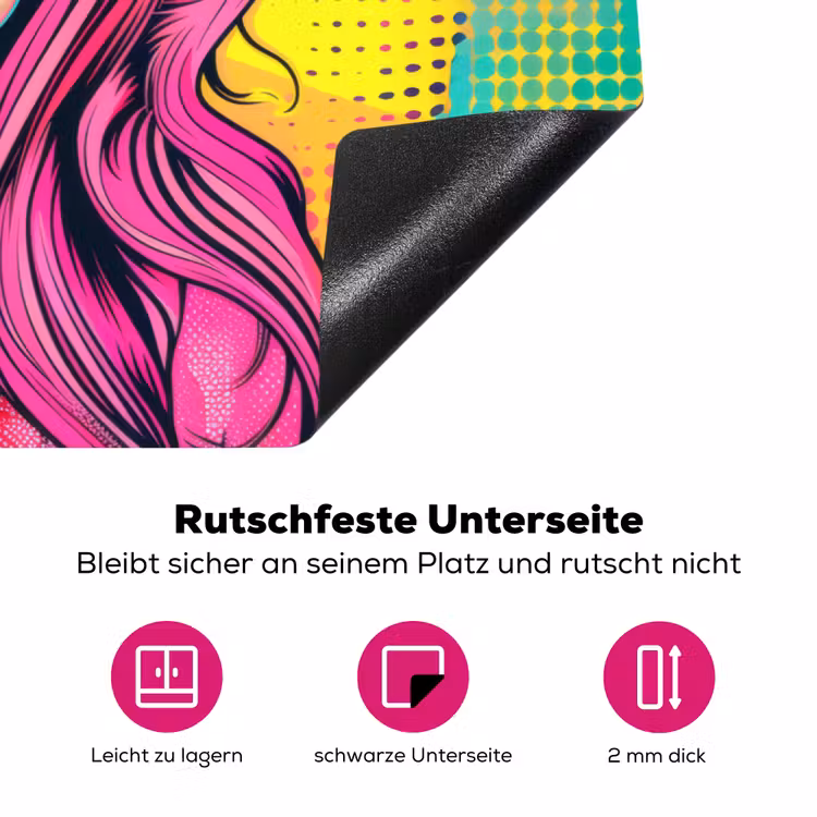 Zonnebril - Vrouw - Zonnig - Geel Inductie beschermer vinyl 3mm klein -zzzzzzz-lf-onderkant