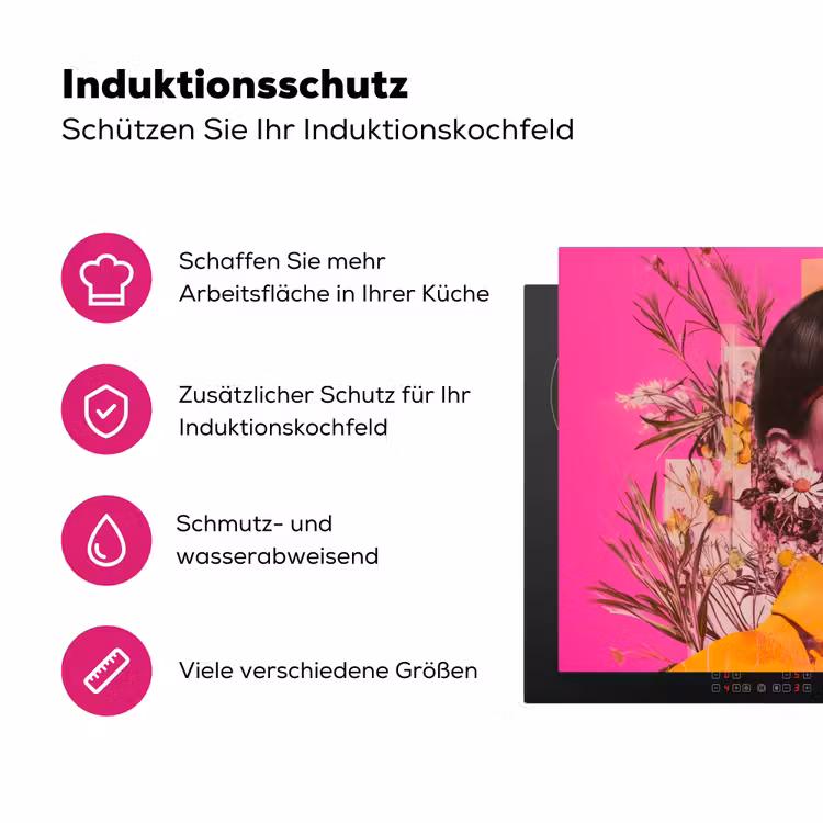 Zonnebril - Oranje - Vrouw - Planten Inductie beschermer vinyl 3mm klein -zzzzzzz-lf-ups