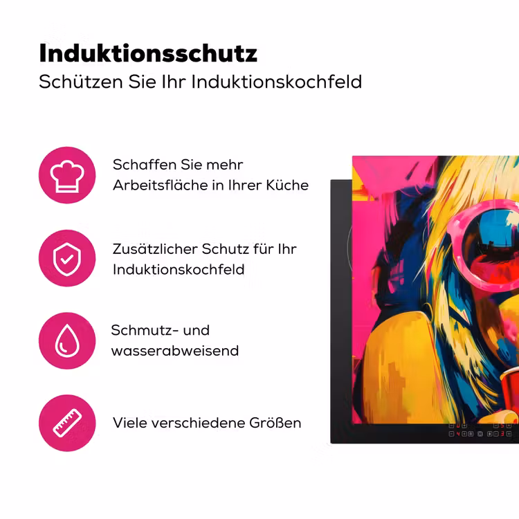 Zonnebril - Roze - Vrouw - Rietje Inductie beschermer vinyl 3mm klein -zzzzzzz-lf-ups