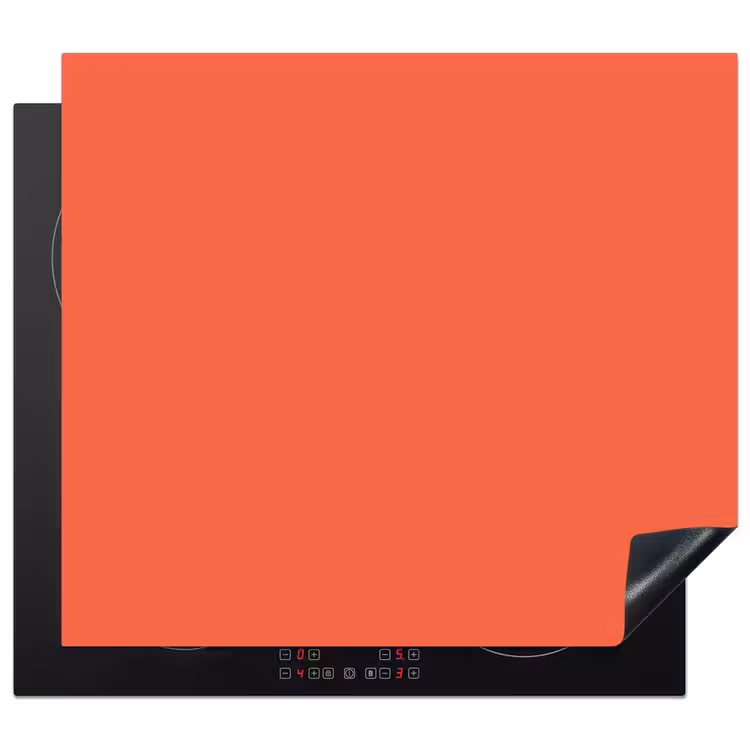 Sunset - Salmon - Oranje Inductie beschermer vinyl 3mm middel 274 -3d