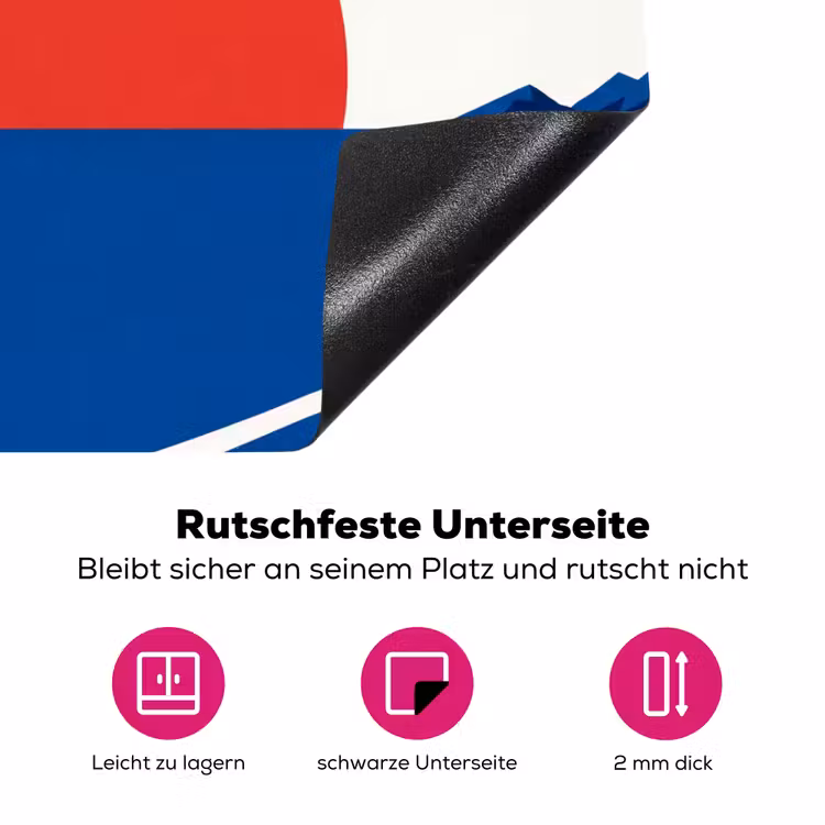 Zonsondergang - Zee - Palmboom - Tropisch - Modern Inductie beschermer vinyl 3mm middel -zzzzzzz-lf-onderkant