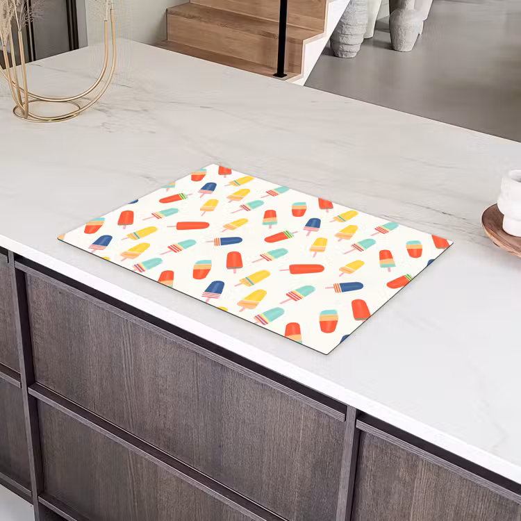 IJsjes - Speels - Kleurrijk Inductie beschermer vinyl 3mm klein 276 -sfeer8