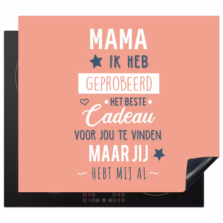 Herdabdeckplatte - Sprichwörter - Mama - Zitate - Mama, du hast uns schon