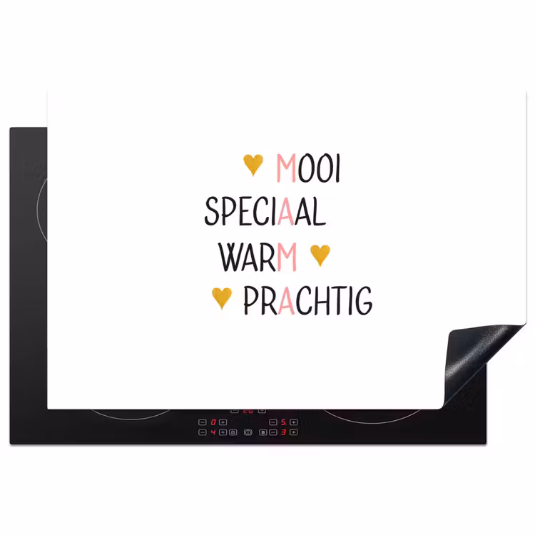Spreuken - Mama - Quotes Inductie beschermer vinyl 3mm klein -3d