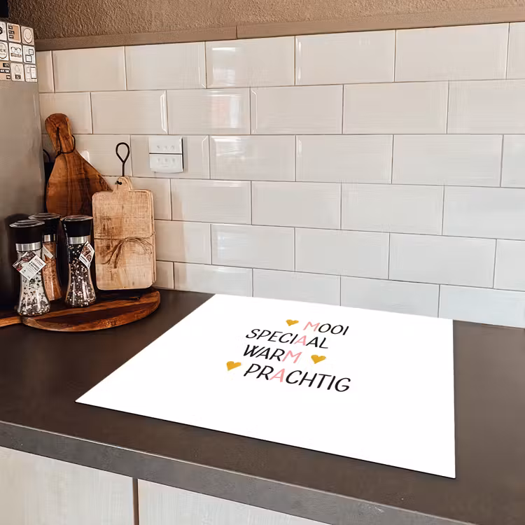 Spreuken - Mama - Quotes Inductie beschermer vinyl 3mm middel -sfeer3