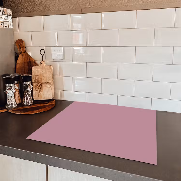 Dusty - Mauve - Paars Inductie beschermer vinyl 3mm middel 274 -sfeer3