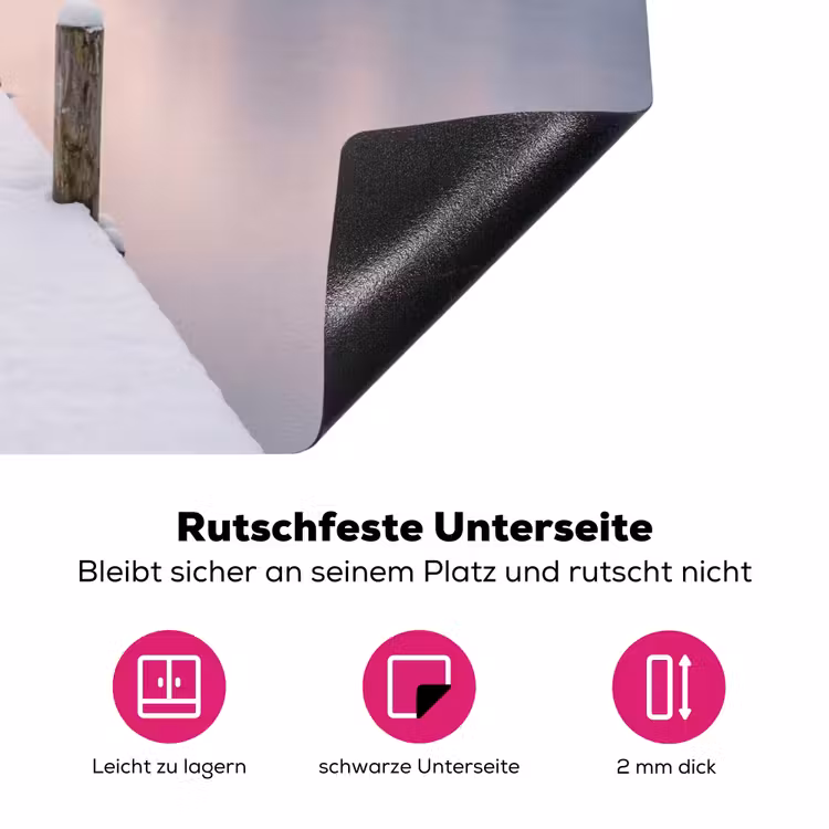 Steiger - Meer - Mist - Winter - Serene Inductie beschermer vinyl 3mm klein -zzzzzzz-lf-onderkant