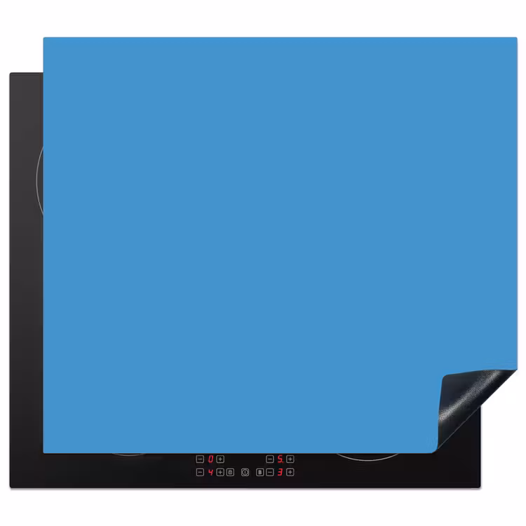 Steel - Blue - Blauw Inductie beschermer vinyl 3mm middel 274 -3d