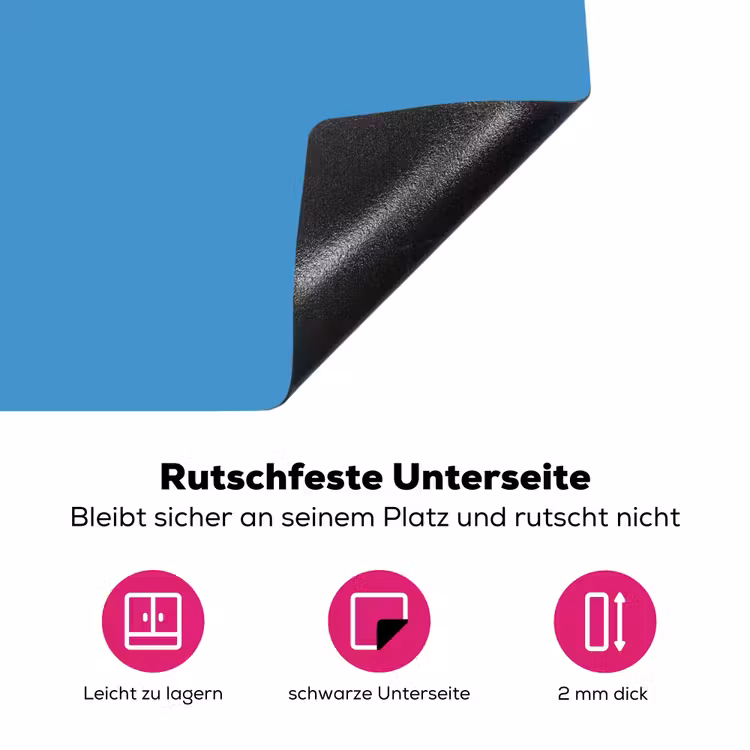 Steel - Blue - Blauw Inductie beschermer vinyl 3mm middel 274 -zzzzzzz-lf-onderkant