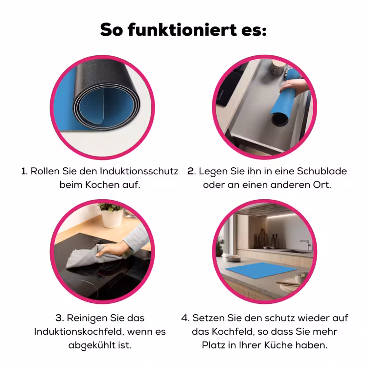 Steel - Blue - Blauw Inductie beschermer vinyl 3mm middel 274 -zzzzzzz-lf-werking