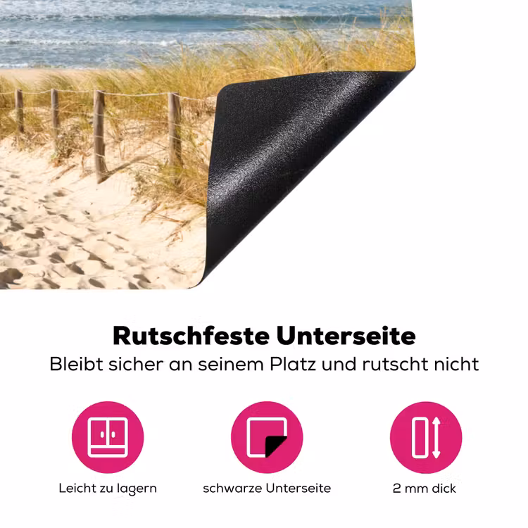 Kalmte aan de Kustlijn Inductie beschermer vinyl 3mm klein -zzzzzzz-lf-onderkant