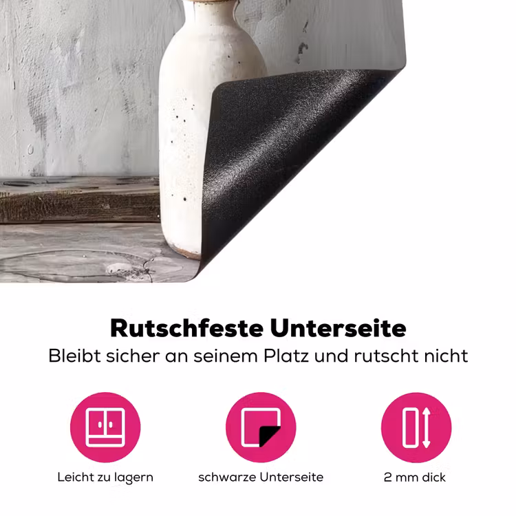 Stillevensschets in Crème en Hout Inductie beschermer vinyl 3mm middel -zzzzzzz-lf-onderkant