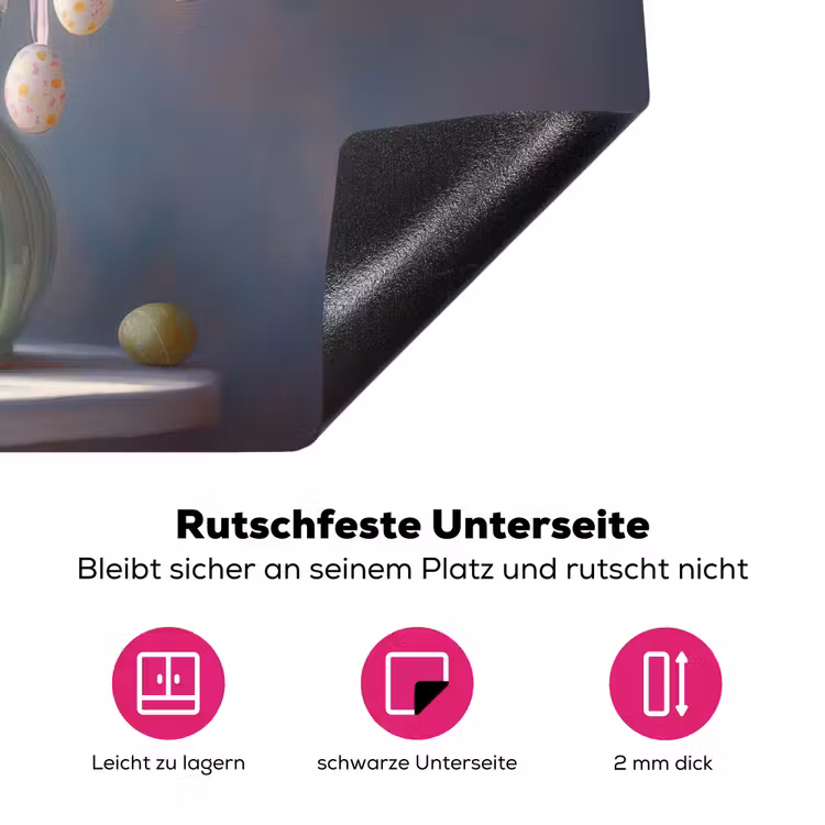 Stilleven - Vaas - Paastak Inductie beschermer vinyl 3mm klein -zzzzzzz-lf-onderkant