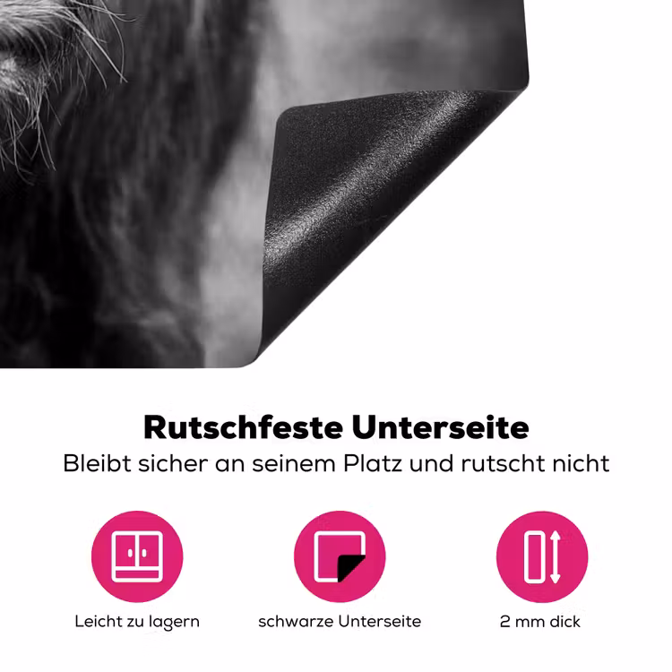 Stoïcijnse Blik Inductie beschermer vinyl 3mm klein -zzzzzzz-lf-onderkant