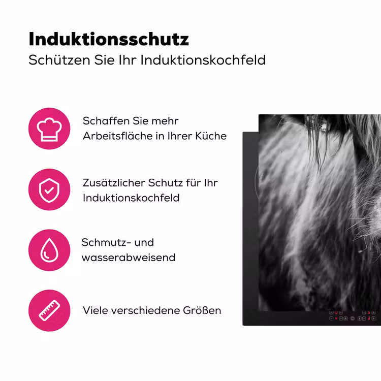 Stoïcijnse Blik Inductie beschermer vinyl 3mm klein -zzzzzzz-lf-ups
