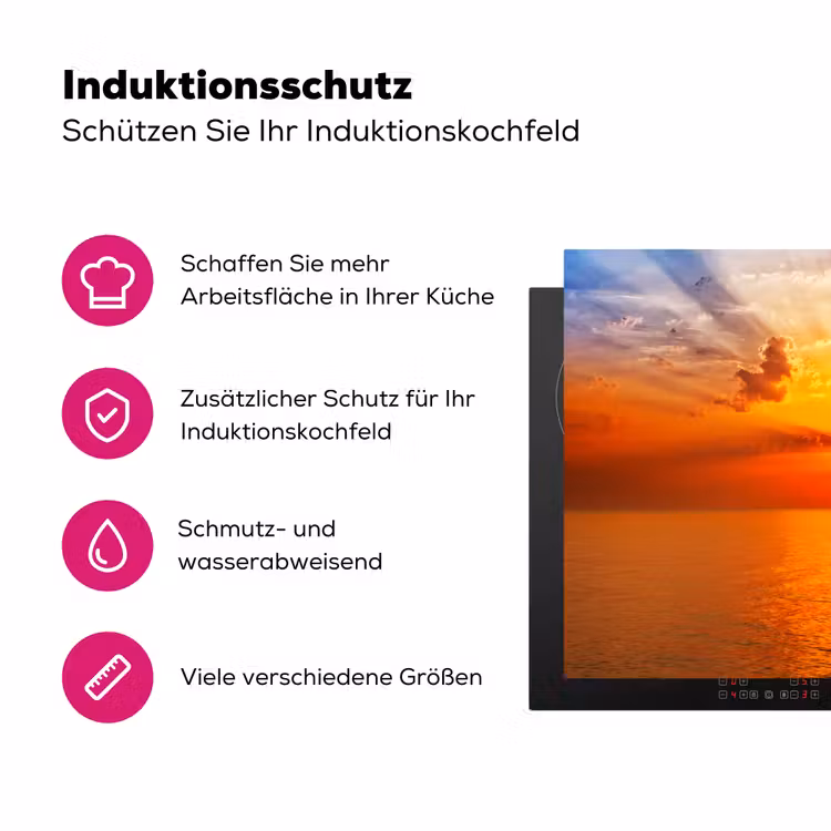 Stralen van Licht Inductie beschermer vinyl 3mm klein -zzzzzzz-lf-ups