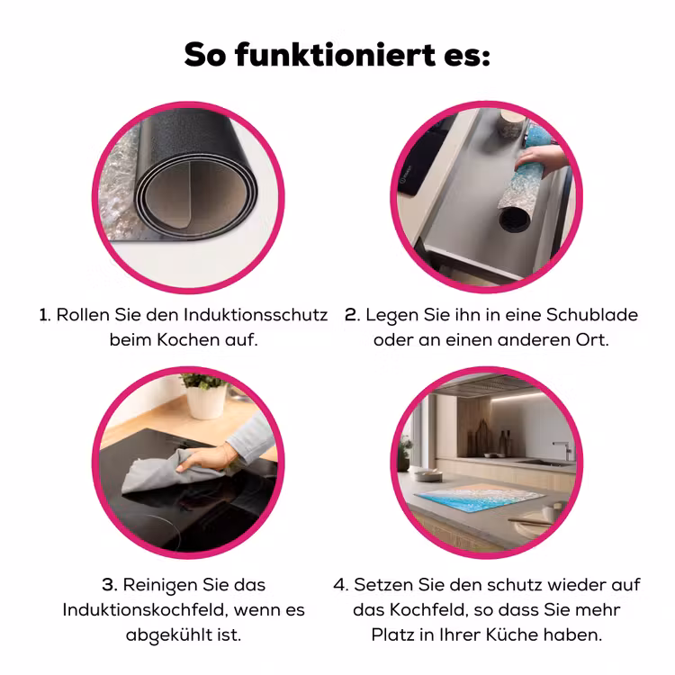 Strand - Water - Natuur - Blauw - Beige Inductie beschermer vinyl 3mm middel -zzzzzzz-lf-werking