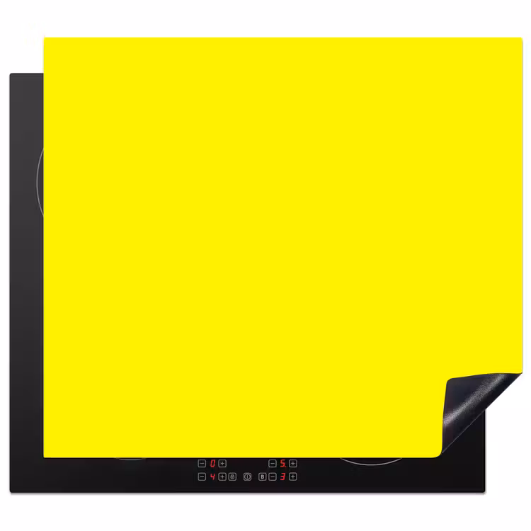 Sunshine - Glow - Geel Inductie beschermer vinyl 3mm middel 274 -3d