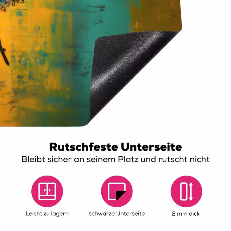 Dansen - Vrouwen - Verfstructuur Inductie beschermer vinyl 3mm klein -zzzzzzz-lf-onderkant