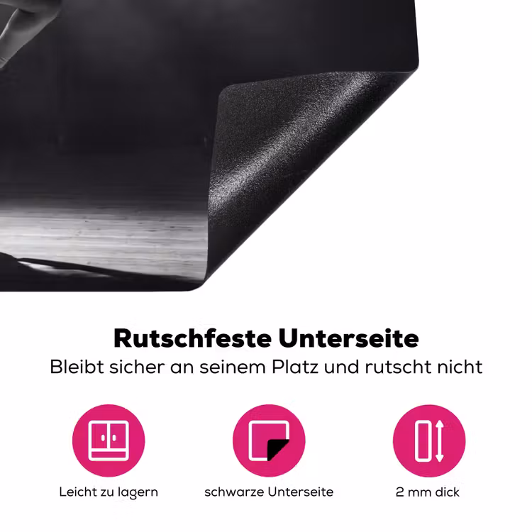 Danser - Podium - Zwart-wit - Kunst - Klassiek Inductie beschermer vinyl 3mm klein -zzzzzzz-lf-onderkant