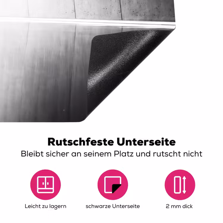 Danser - Silhouette - Kunst - Modern - Zwart-wit Inductie beschermer vinyl 3mm klein -zzzzzzz-lf-onderkant
