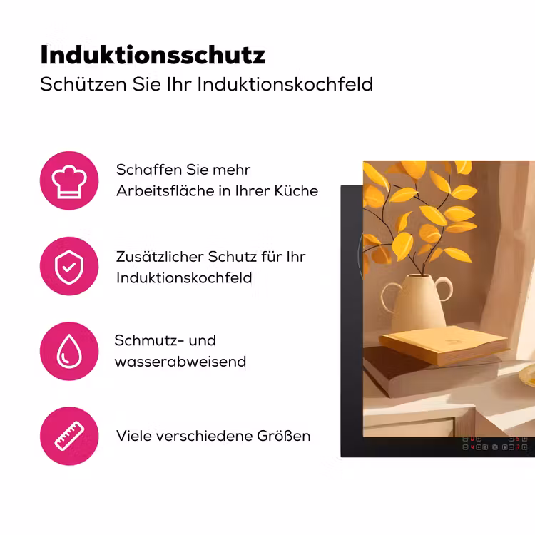 Thee - Boek - Thee - Herfst Inductie beschermer vinyl 3mm klein -zzzzzzz-lf-ups