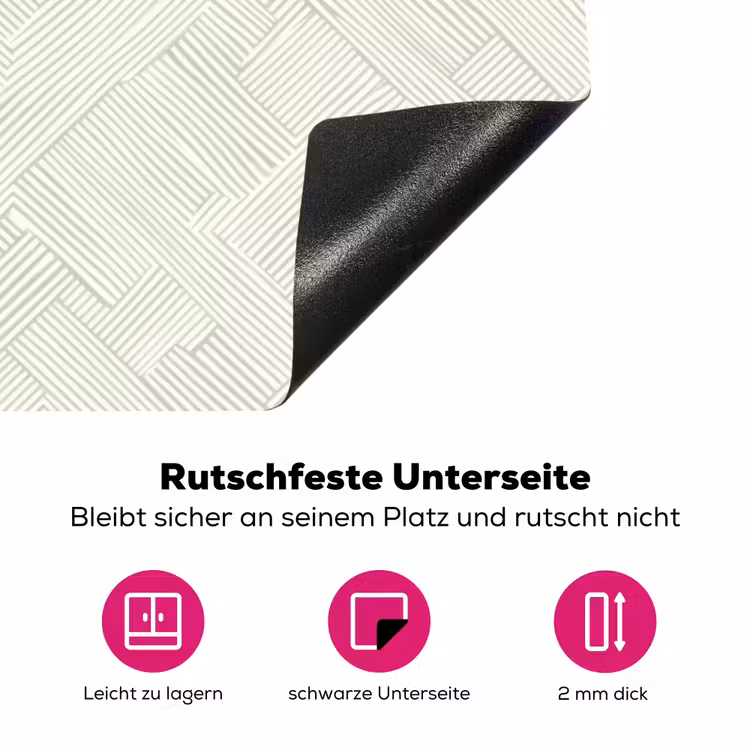 Textuur - Abstract - Beige Inductie beschermer vinyl 3mm klein 276 -zzzzzzz-lf-onderkant