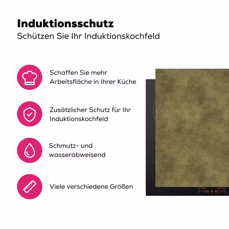Textuur - Abstract - Groen Inductie beschermer vinyl 3mm klein 276 -zzzzzzz-lf-ups