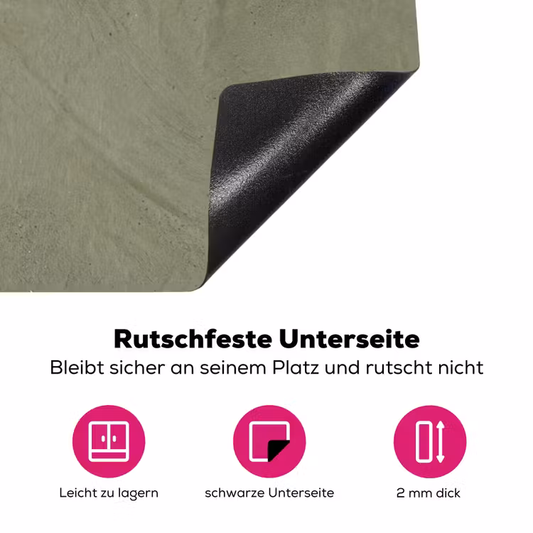 Textuur - Betonlook - Achtergrond - Modern - Groen Inductie beschermer vinyl 3mm klein -zzzzzzz-lf-onderkant