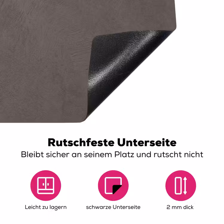 Textuur - Grijs - Modern - Abstract - Oppervlak Inductie beschermer vinyl 3mm klein -zzzzzzz-lf-onderkant
