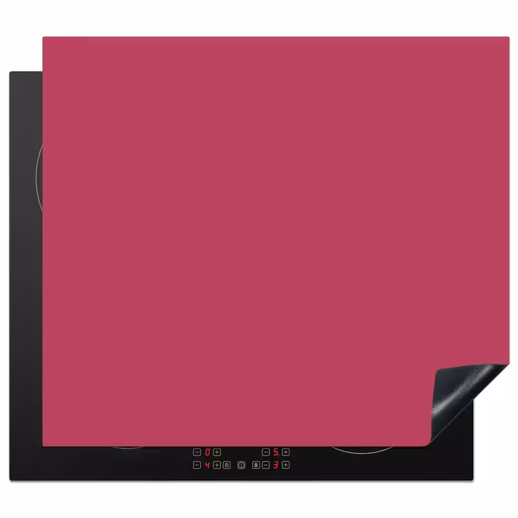 Deep - Berry - Rood Inductie beschermer vinyl 3mm middel 274 -3d