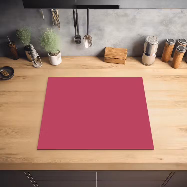 Deep - Berry - Rood Inductie beschermer vinyl 3mm middel 274 -sfeer5