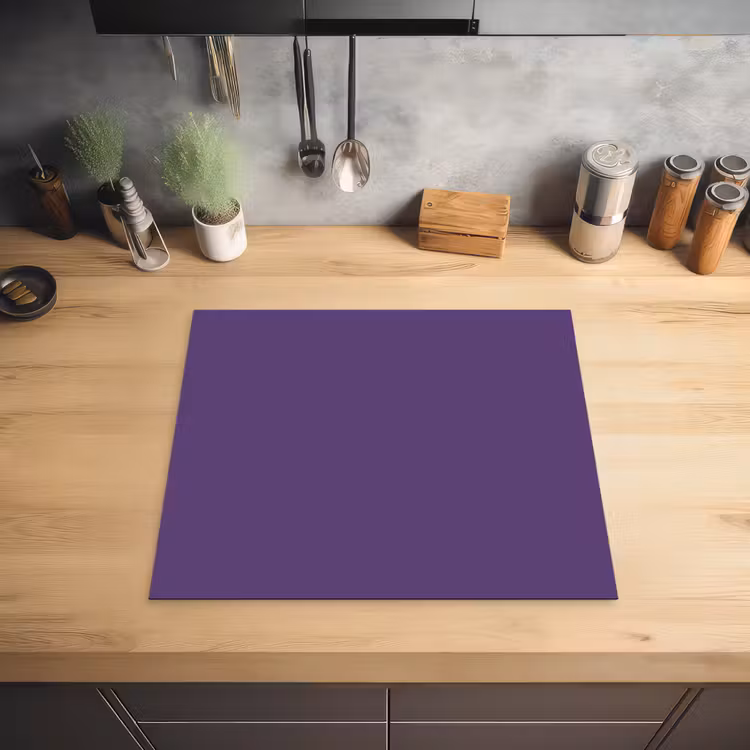Deep - Plum - Paars Inductie beschermer vinyl 3mm middel 274 -sfeer5